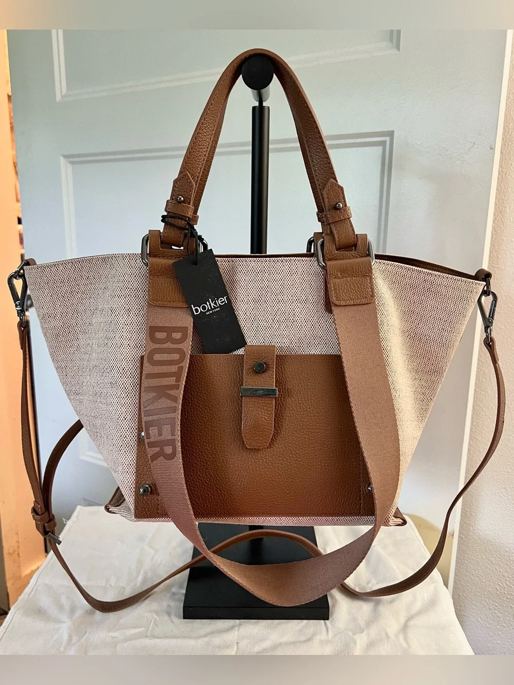 Botkier Warren Bite Size Linen Satchel Tote